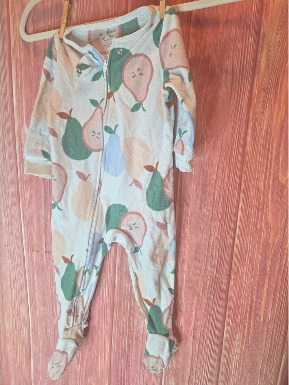 Carter's Baby Footed Pajamas with Pear  18 Months
